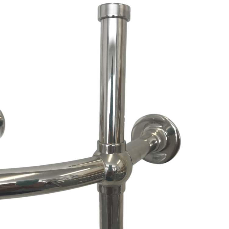 Powder room 410mm basin & basin stand with ball feet