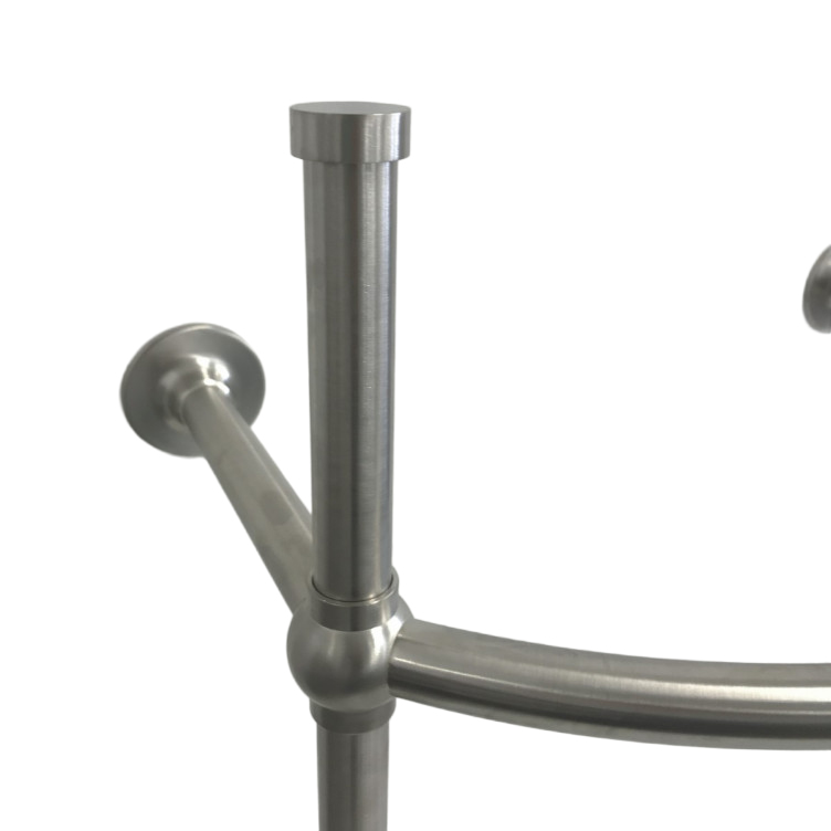 Edwardian 520mm basin & basin stand with ball feet