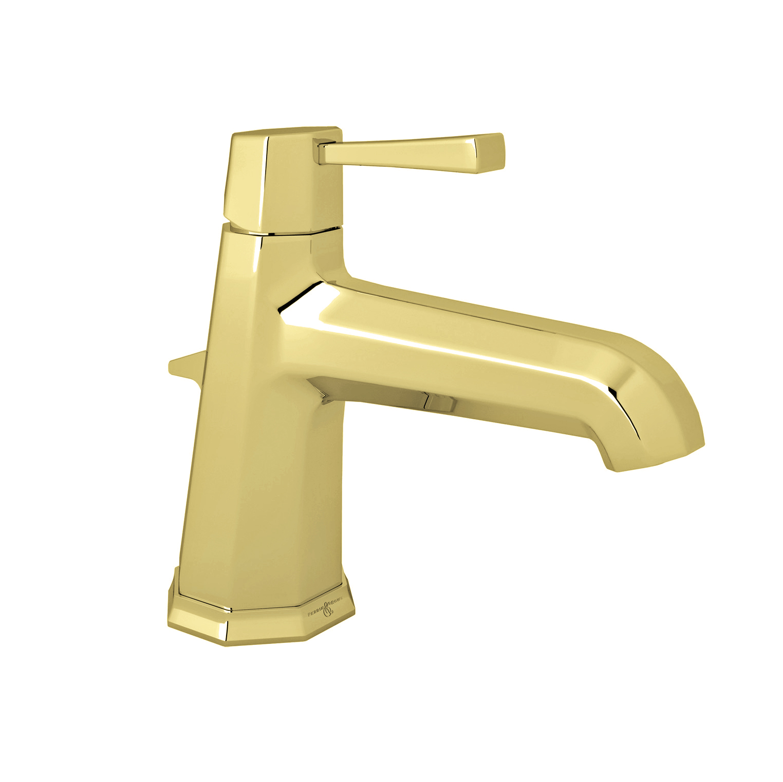 Deco monobloc basin mixer with single metal lever