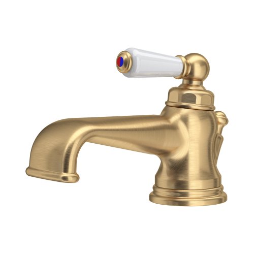 Monobloc basin mixer with single porcelain lever