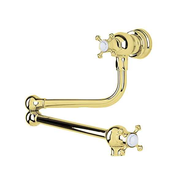 Pot filler tap with crossheads