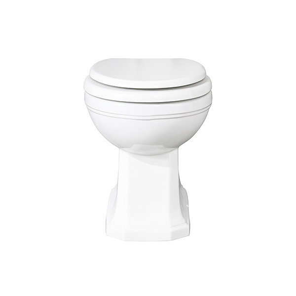 Back-to-wall toilet pan. 365W x 530D x 400H