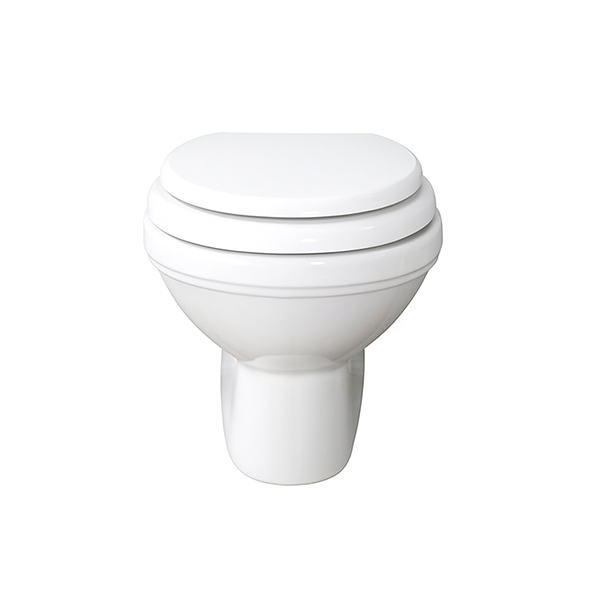 Wall hung toilet pan. 365W x 575D x 320H