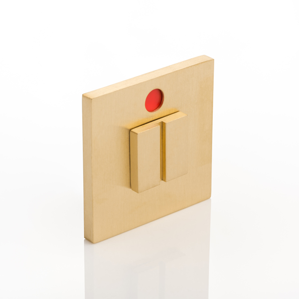 Emergency Release square turn with square rose with indicator