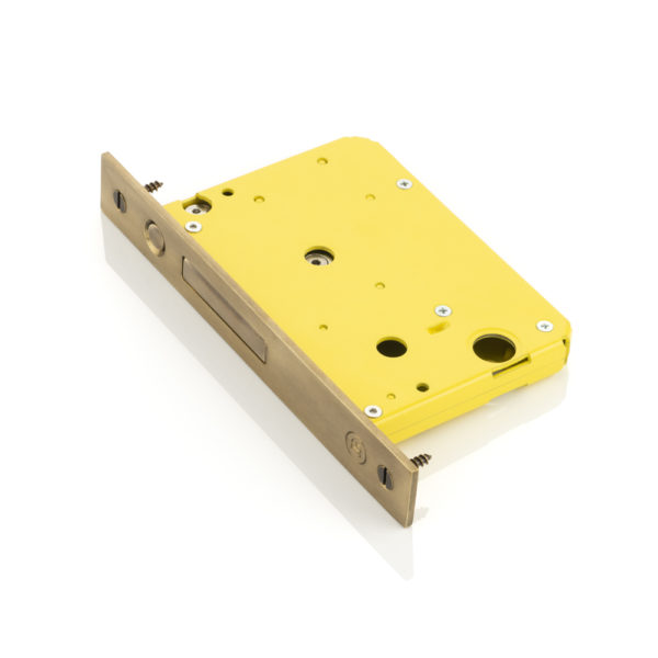 Yellow pull pocket sliding door end pull