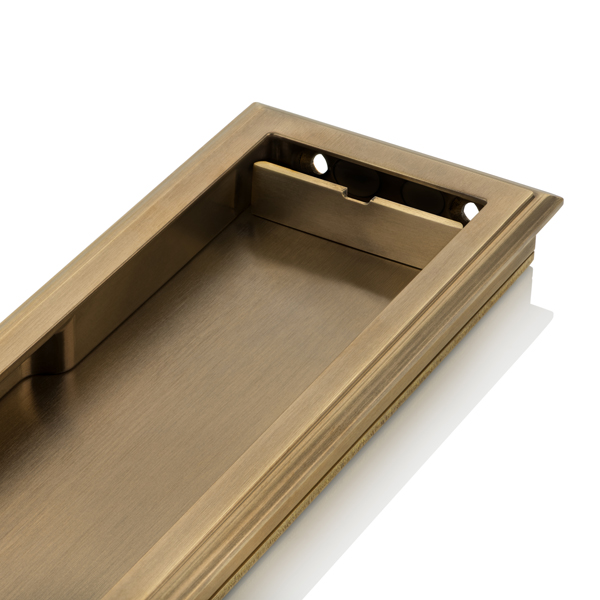 Darlington solid brass recessed pull