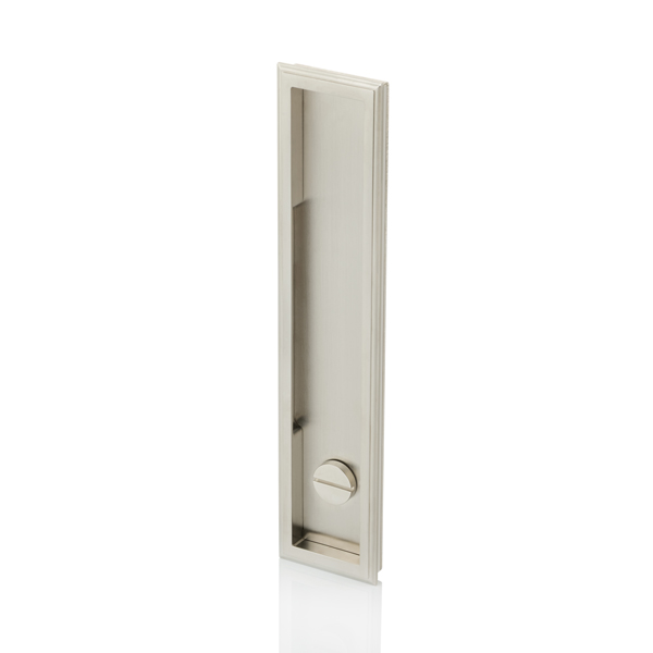 Darlington solid brass recessed pull with privacy turn/release