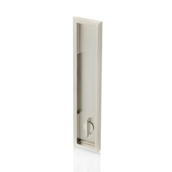 Darlington solid brass recessed pull with privacy turn/release