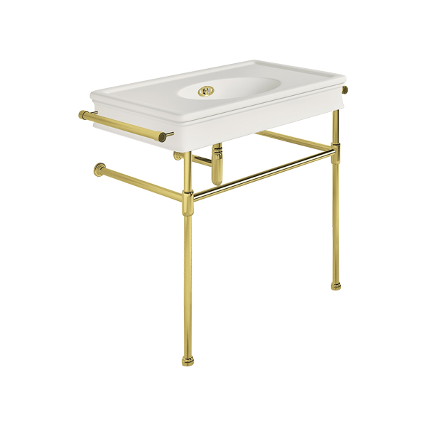 Lonsdale 860mm large basin with rail mount holes on basin stand