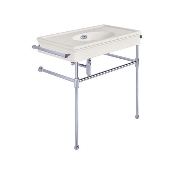 Lonsdale 860mm large basin with rail mount holes on basin stand
