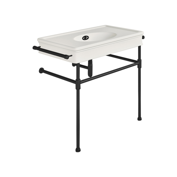 Lonsdale 860mm large basin with rail mount holes on basin stand
