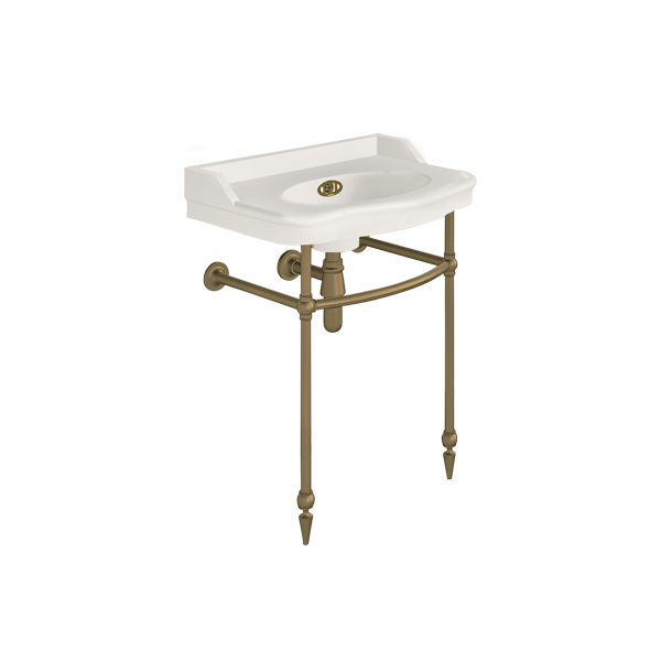 Paris 650mm basin on basin stand. Zero, one or three tap holes.