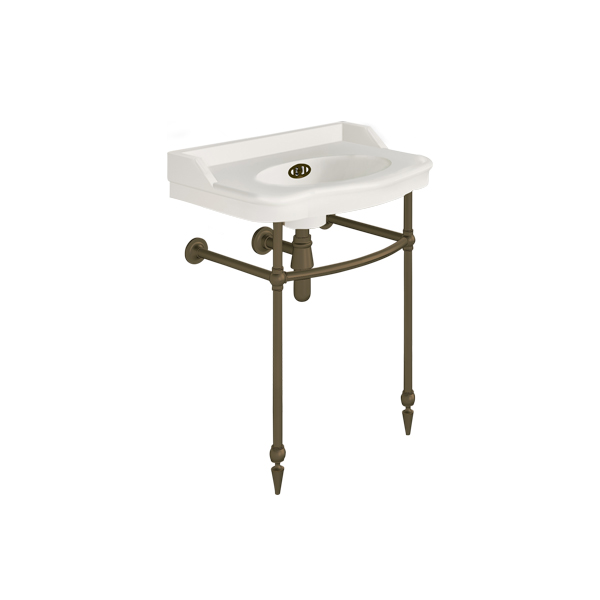 Paris 650mm basin on basin stand. Zero, one or three tap holes.