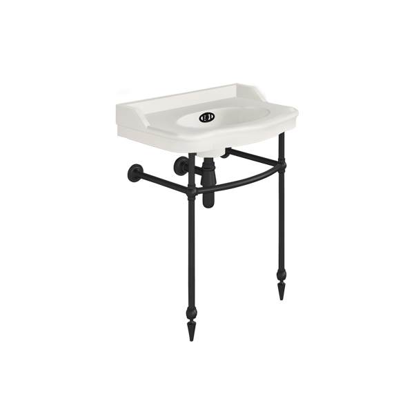 Paris 650mm basin on basin stand. Zero, one or three tap holes.