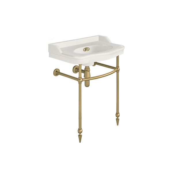 Paris 650mm basin on basin stand. Zero, one or three tap holes.