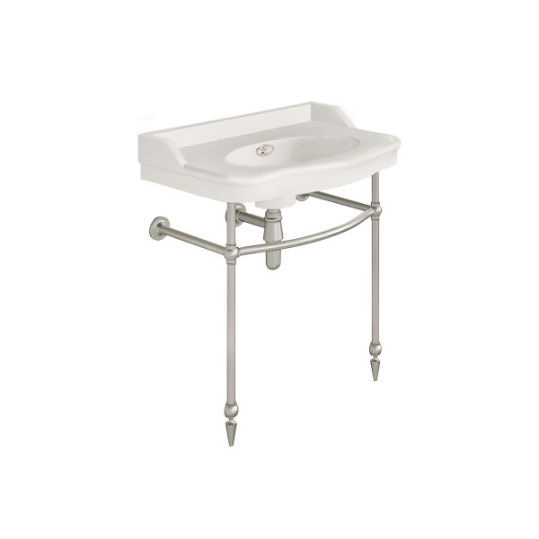 Paris 760mm basin on basin stand. Zero, one or three tap holes.