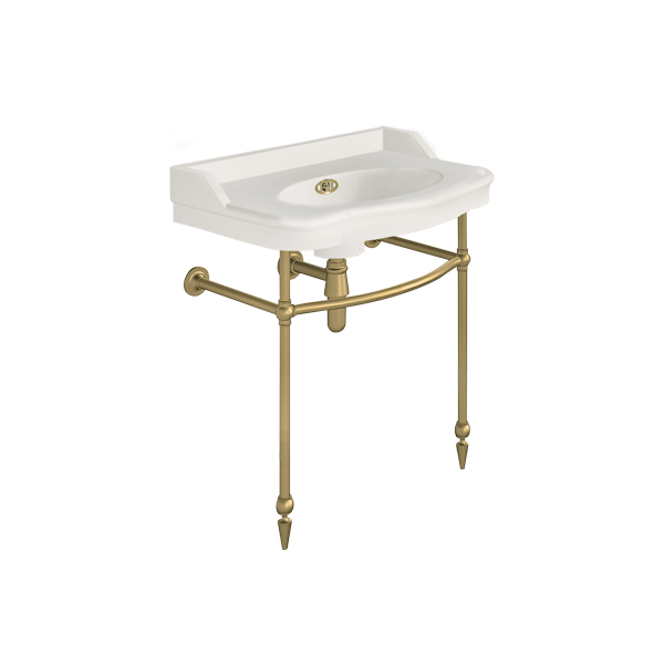 Paris 760mm basin on basin stand. Zero, one or three tap holes.