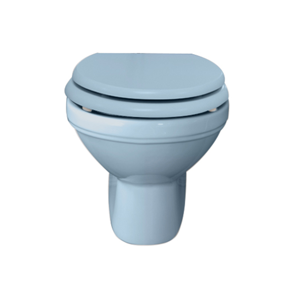 Rockwell wall hung toilet pan in Powder Blue