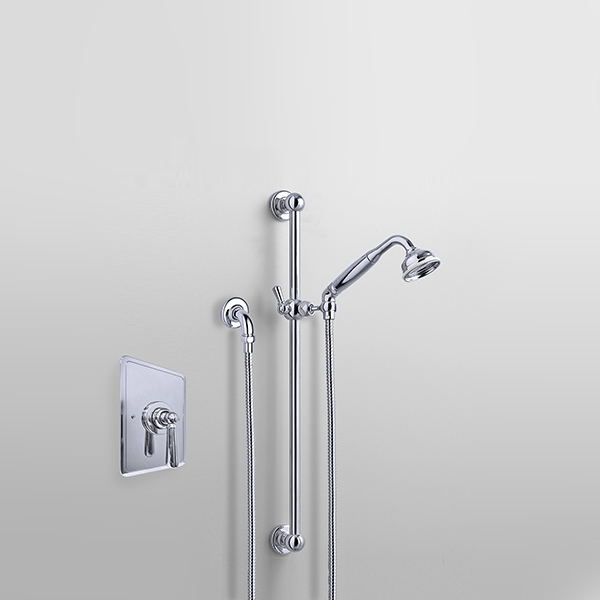 ROCKWELL - Shower layout - handshower on rail & mixer
