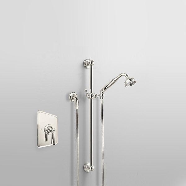ROCKWELL - Shower layout - handshower on rail & mixer