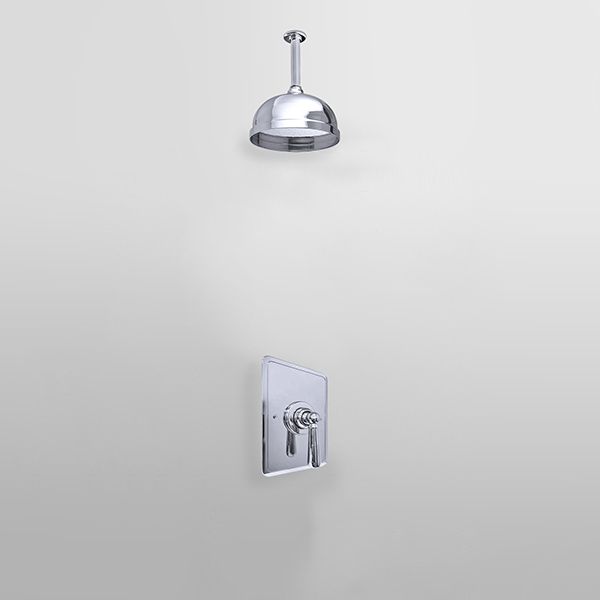 ROCKWELL - Shower layout - ceiling arm, rose & mixer