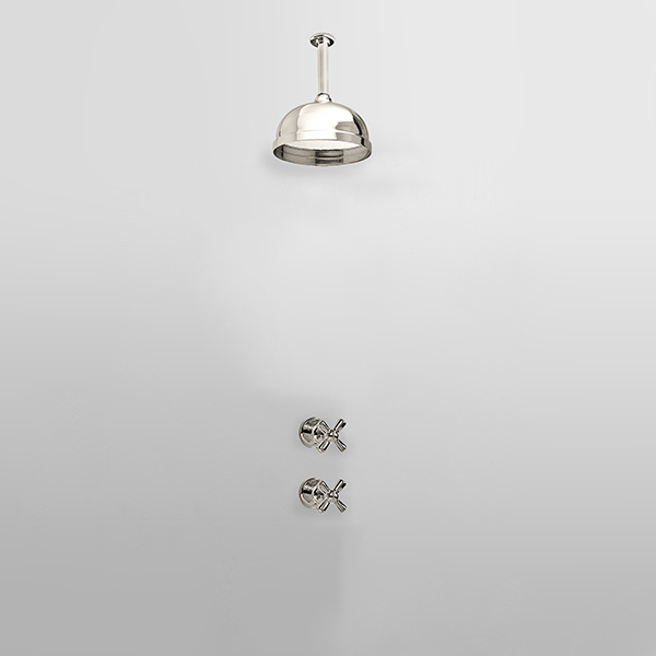 ROCKWELL - Shower layout - ceiling arm, rose & xheads