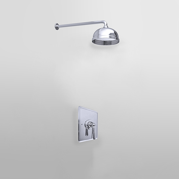 ROCKWELL - Shower layout - wall arm, rose & mixer