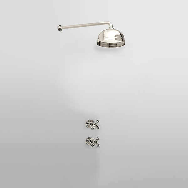 ROCKWELL - Shower layout - wall arm, rose & xheads