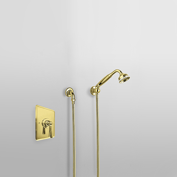 ROCKWELL - Shower layout - Handshower on parking bracket & mixer