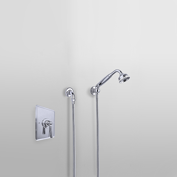 ROCKWELL - Shower layout - Handshower on parking bracket & mixer