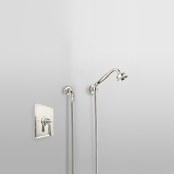 ROCKWELL - Shower layout - Handshower on parking bracket & mixer