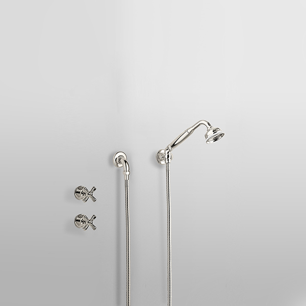 ROCKWELL - Shower layout - Handshower on parking bracket & xheads