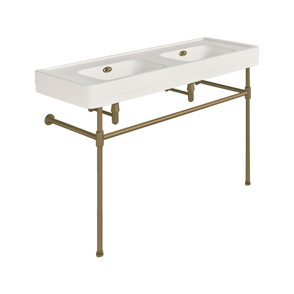 Soho 1300mm double basin on basin stand