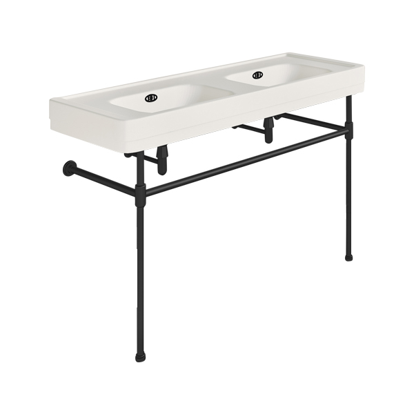 Soho 1300mm double basin on basin stand