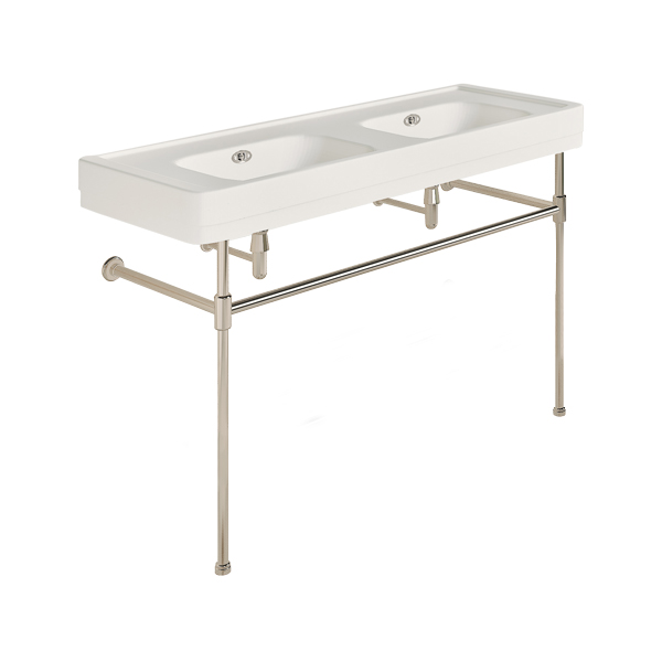Soho 1300mm double basin on basin stand