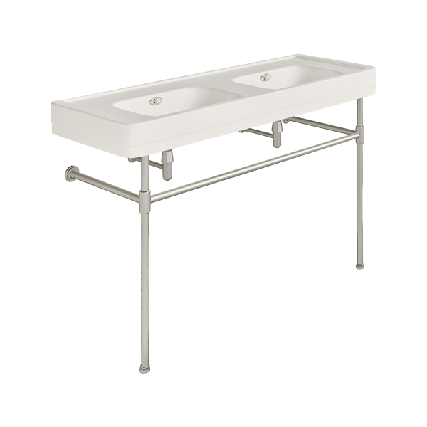 Soho 1300mm double basin on basin stand