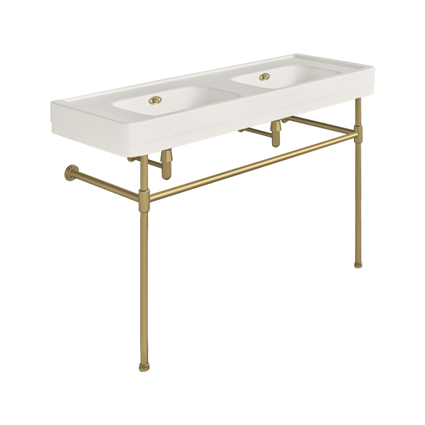 Soho 1300mm double basin on basin stand