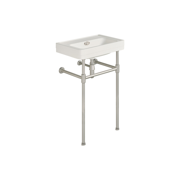 Soho 500mm powder room basin on basin stand