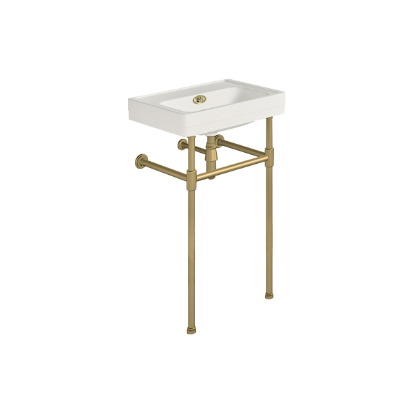Soho 500mm powder room basin on basin stand