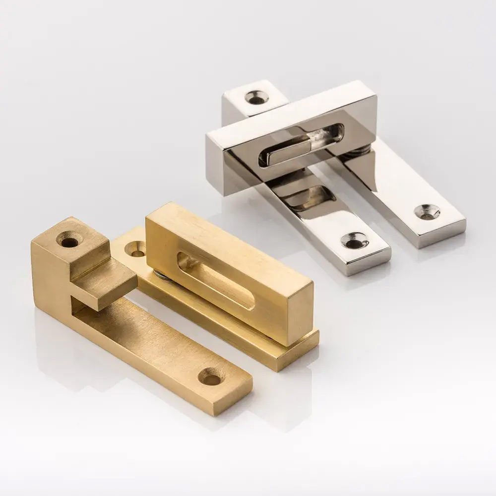 Cube solid brass sash window fastener